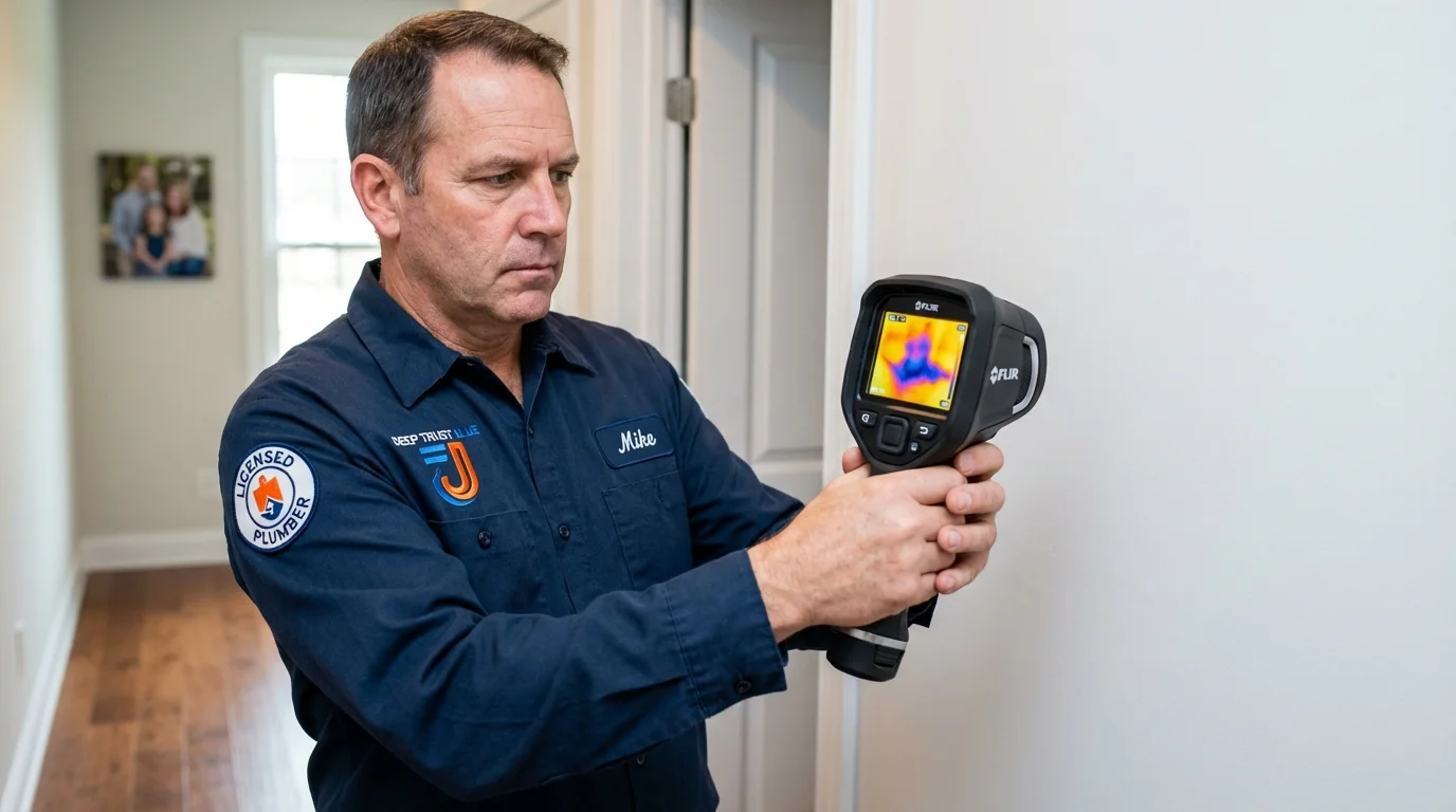 Thermal imaging leak detection by Johns Plumbing LLC in Mason